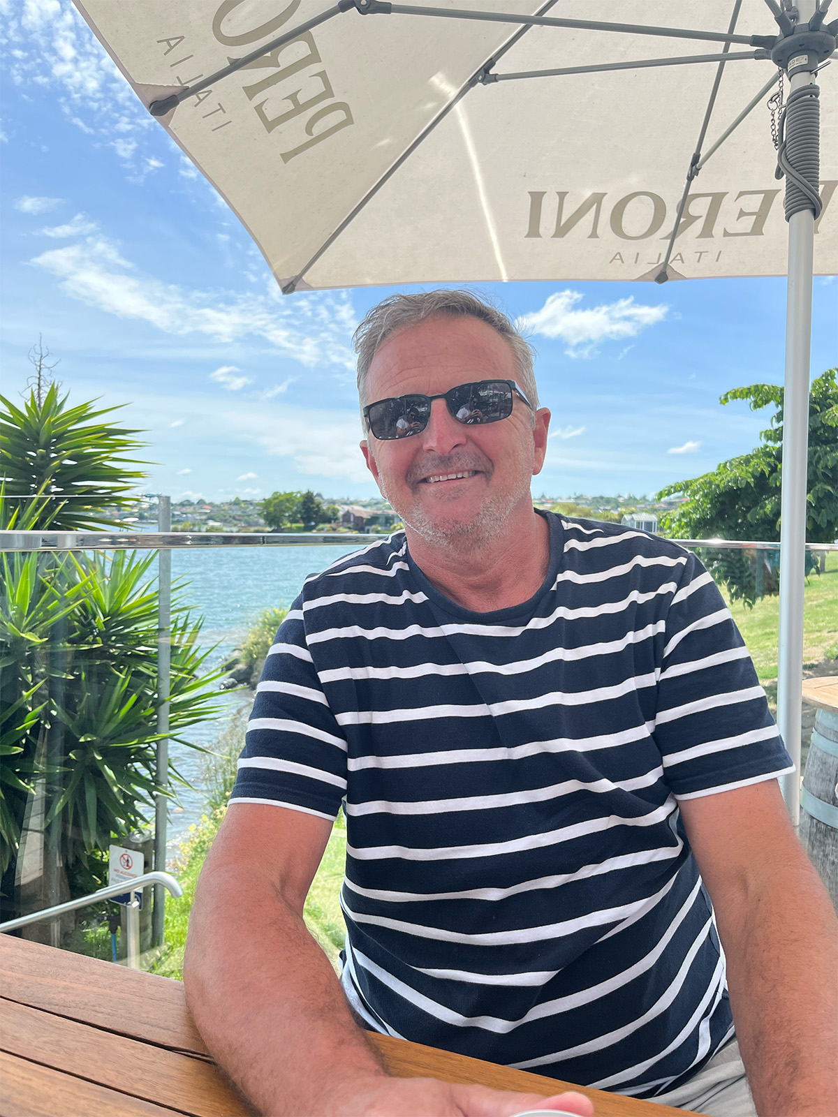 Wade, host of Clear Head Retreat, in Turangi
